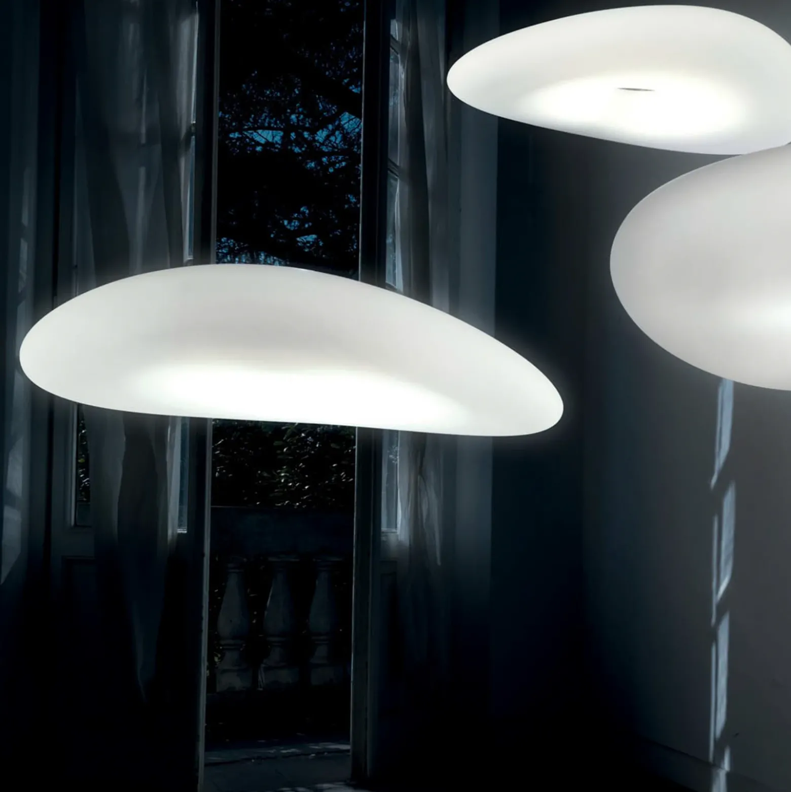 Lámpara colgante LED Stilnovo Mr. Magoo, fase, Ø 52 cm