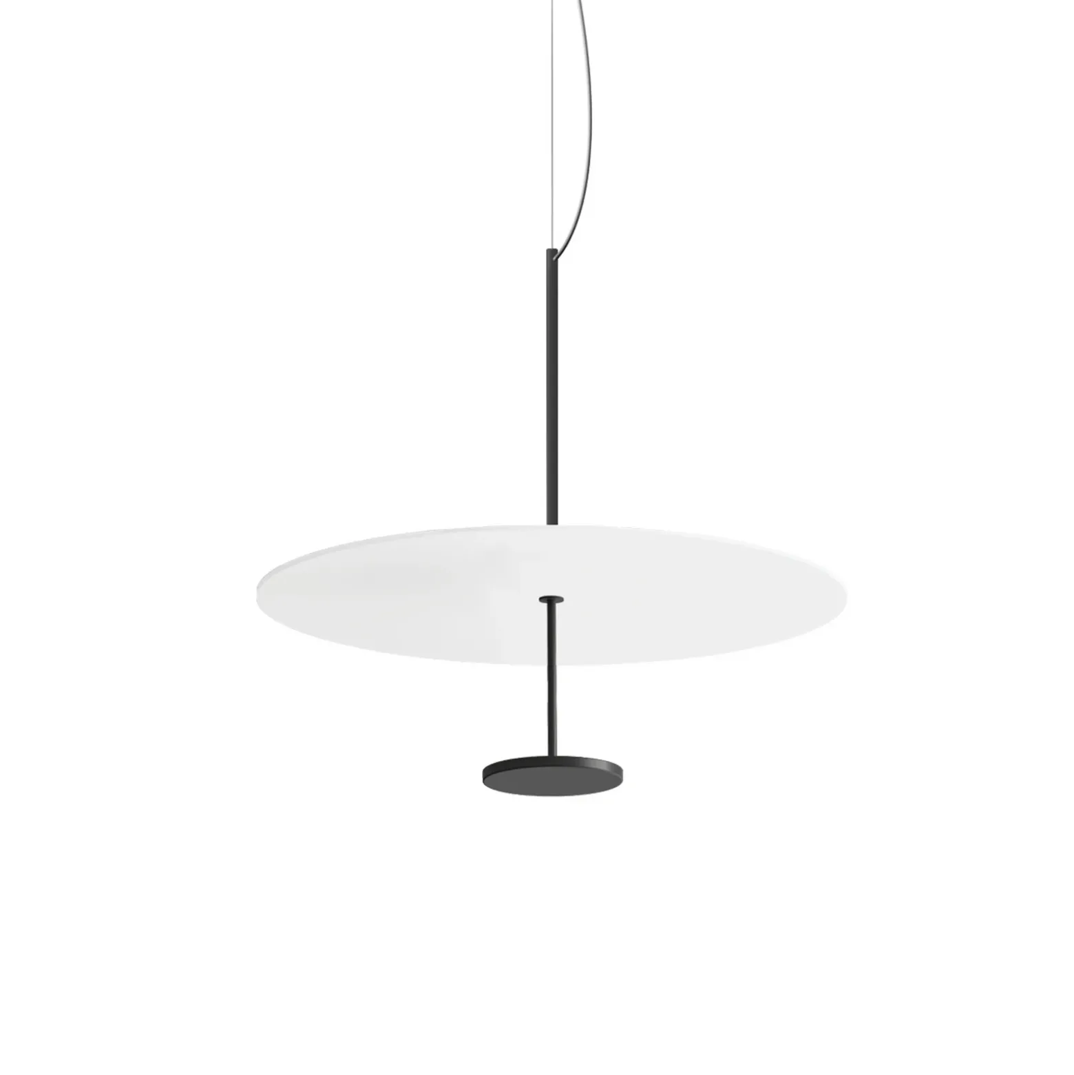 lámpara colgante LED Stilo_P, negra, Ø 55 cm, IP40