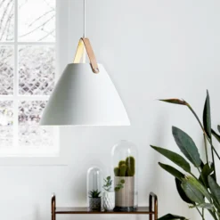 Lámpara colgante LED Strap 36, blanca