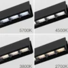 Lámpara colgante LED Tara, negra, longitud 120 cm, aluminio/acero