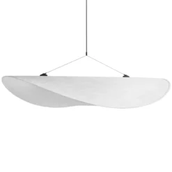 Lámpara colgante LED «Tense» de New Works, Ø 120 cm, blanca