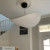 Lámpara colgante LED «Tense» de New Works, Ø 90 cm, blanca