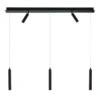 Lámpara colgante LED Tom, 5 luces, negro