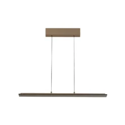 Lámpara colgante LED Torvi, gris claro/gris humo, 88 cm, metal/vidrio