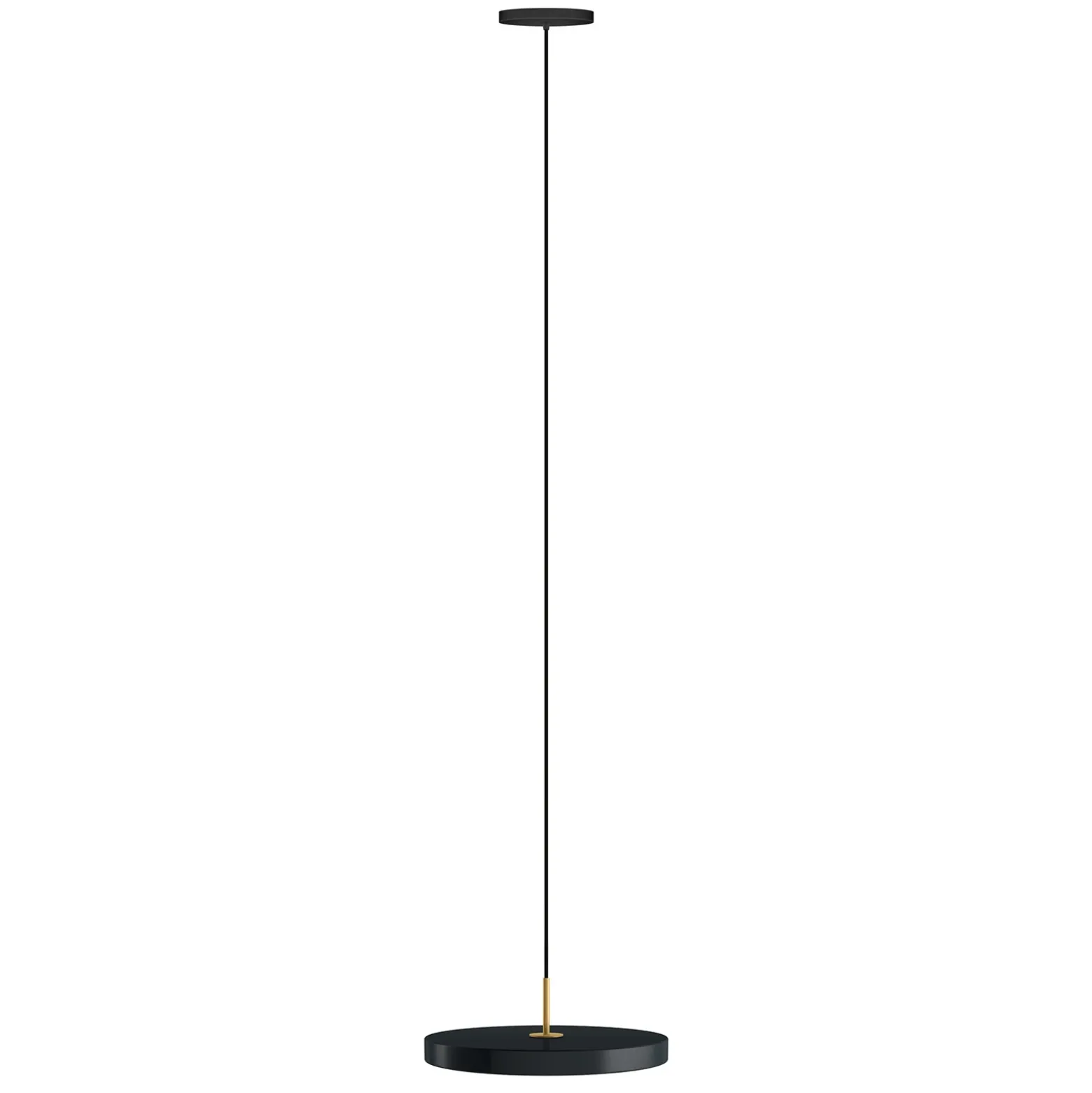 Lámpara colgante LED UMAGE Asteria Mini, antracita/latón Ø 31 cm