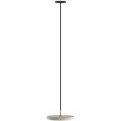 Lámpara colgante LED UMAGE Asteria Mini, blanco perla/latón, Ø 31 cm
