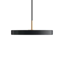 Lámpara colgante LED UMAGE Asteria Mini, antracita/latón Ø 31 cm