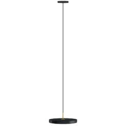 Lámpara colgante LED UMAGE Asteria Mini, antracita/latón Ø 31 cm