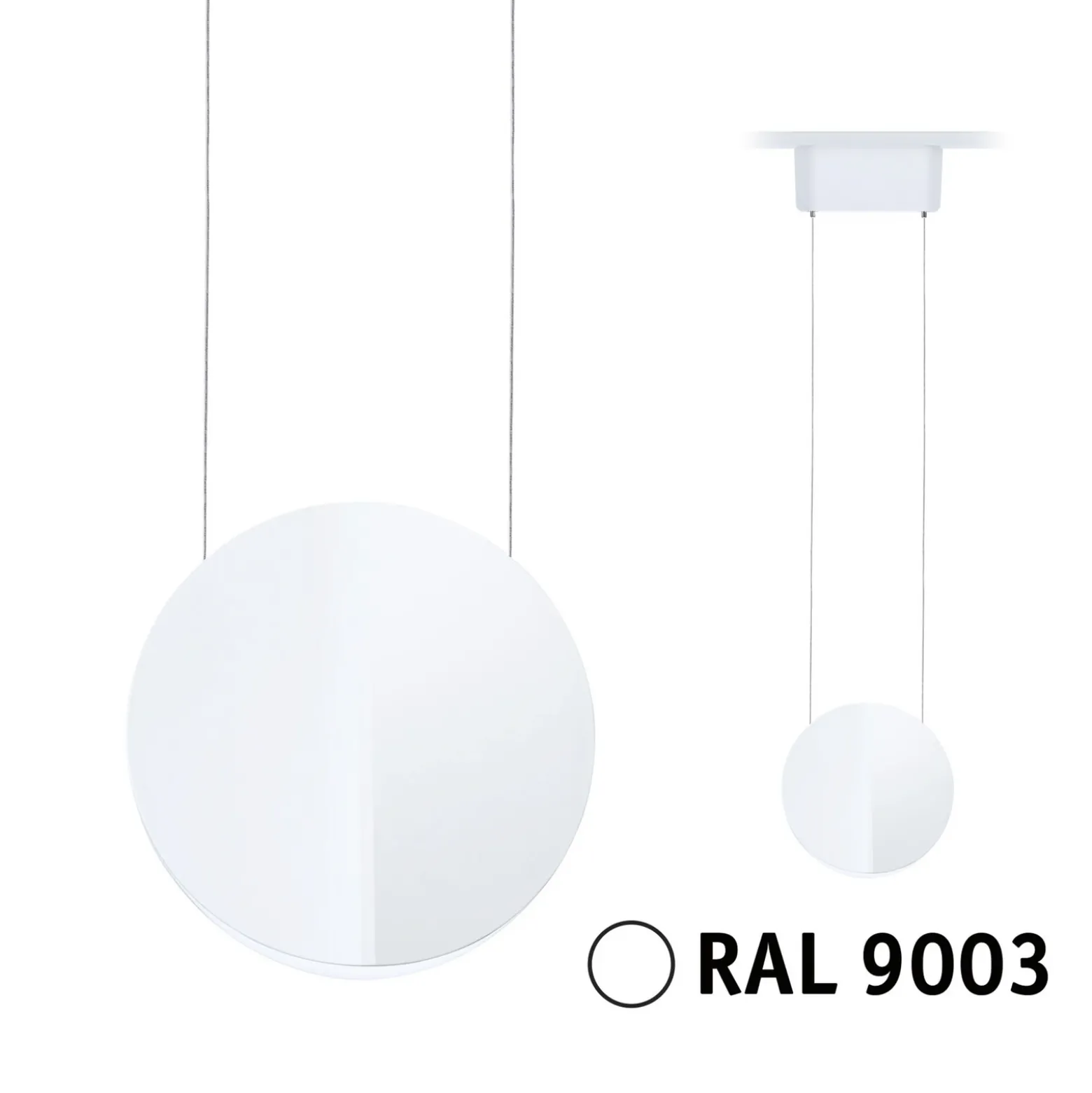 Lámpara colgante LED URail Alejandro de Paulmann, blanco señal, 4000 K,