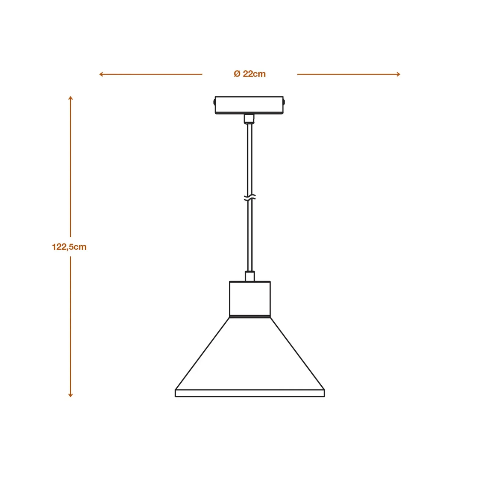 Lámpara colgante LEDVANCE Concrete Wood, Ø 22 cm, hormigón, gris