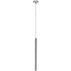 Lámpara colgante LED Varas, 1 luz, cromo