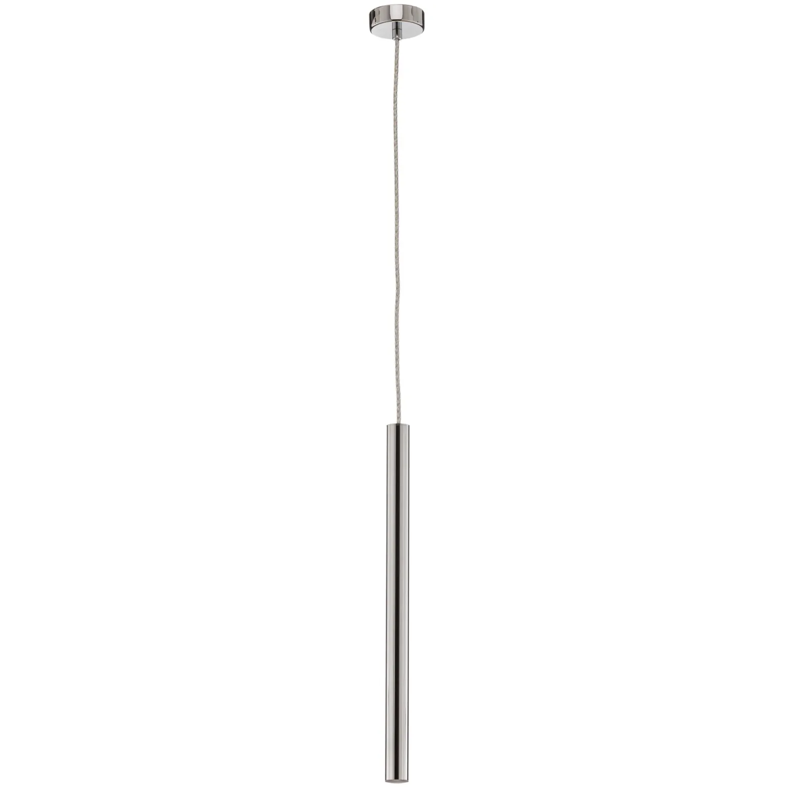 Lámpara colgante LED Varas, 1 luz, cromo