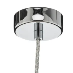 Lámpara colgante LED Varas, 1 luz, cromo