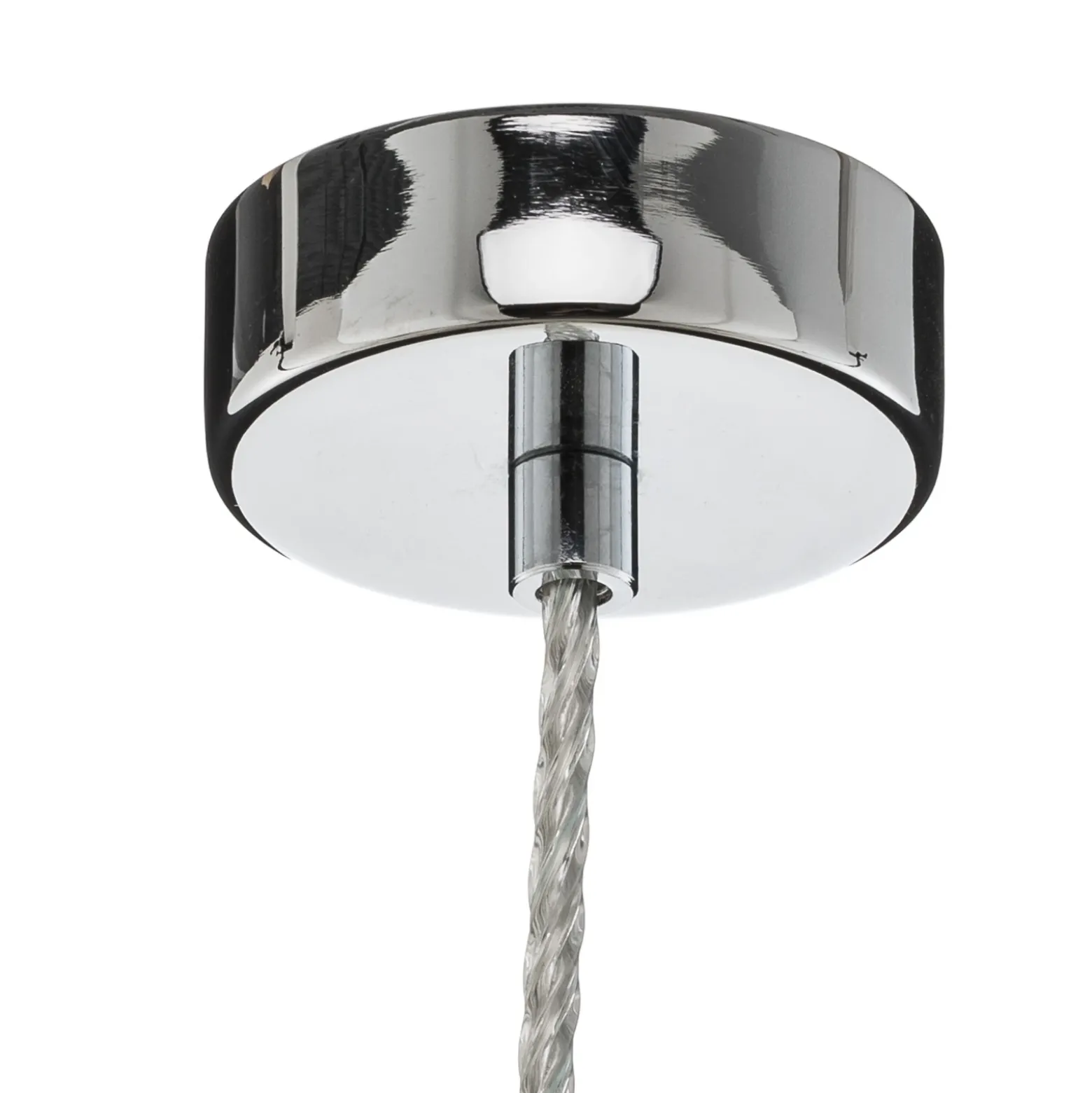 Lámpara colgante LED Varas, 1 luz, cromo