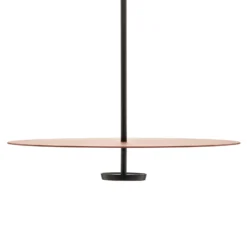 Lámpara colgante LED Vibia Flat 1 luz Ø 55 cm terracota