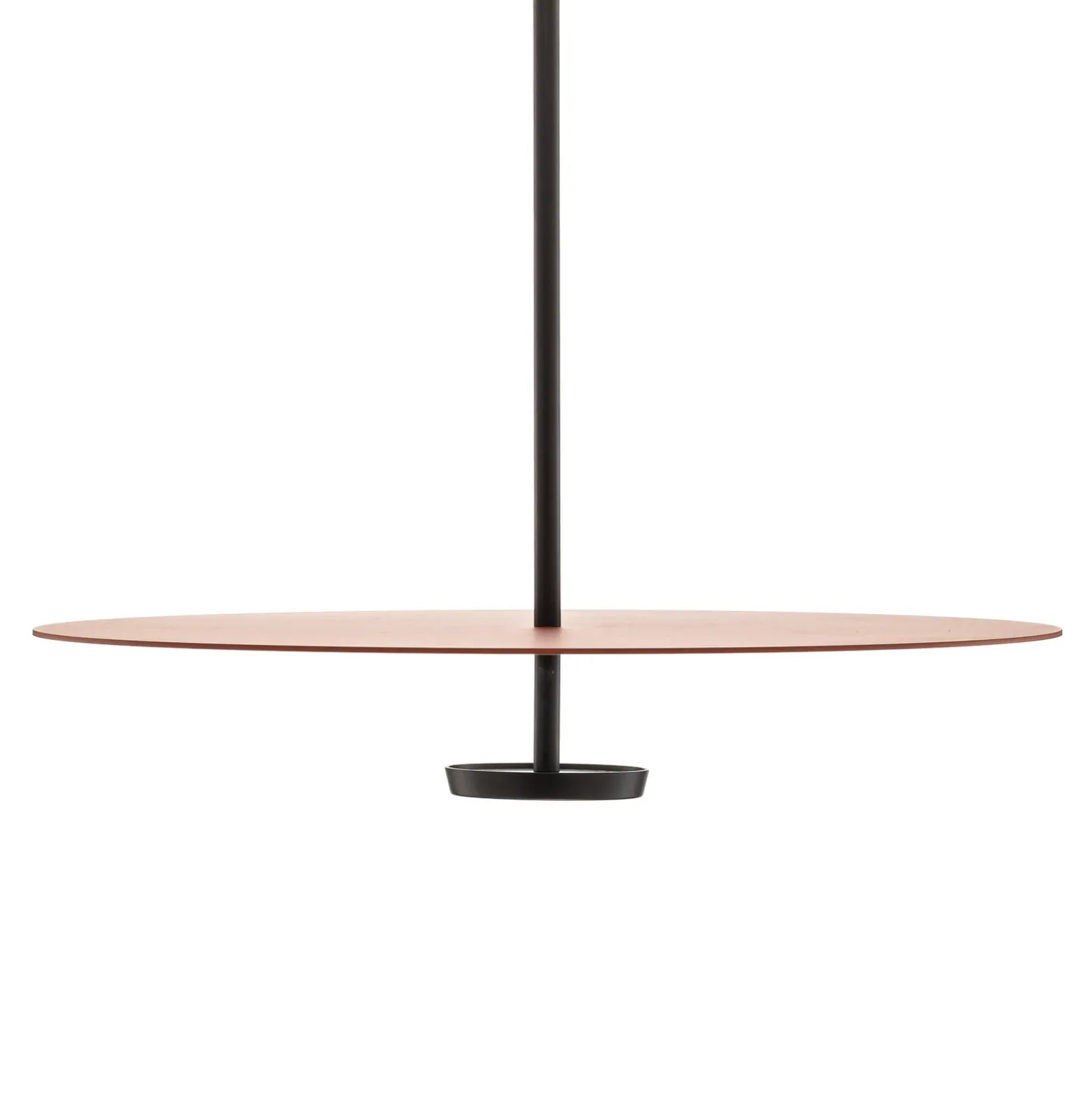 Lámpara colgante LED Vibia Flat 1 luz Ø 55 cm terracota