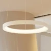 Lámpara colgante LED Vivy de Arcchio, Ø 58 cm, blanca, metal
