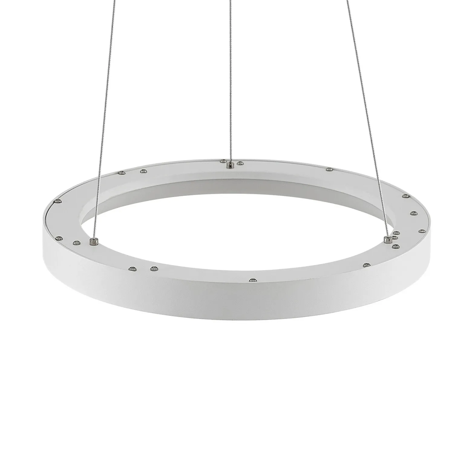 Lámpara colgante LED Vivy de Arcchio, Ø 38 cm, blanca, metal