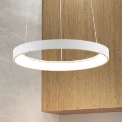 Lámpara colgante LED Vivy de Arcchio, Ø 38 cm, blanca, metal