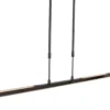 Lámpara colgante LED Zelena, negra, longitud 122cm, metal, CCT