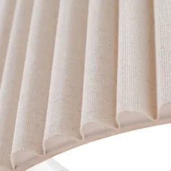 Lámpara colgante Libbie de Lindby, Ø 45 cm, lino, color crema