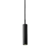 Lámpara colgante Liberty Foco, negra, altura 25 cm