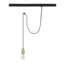 Lámpara colgante Linaro de Lindby, Ø 4,6 cm, dorada, monofásica, E27