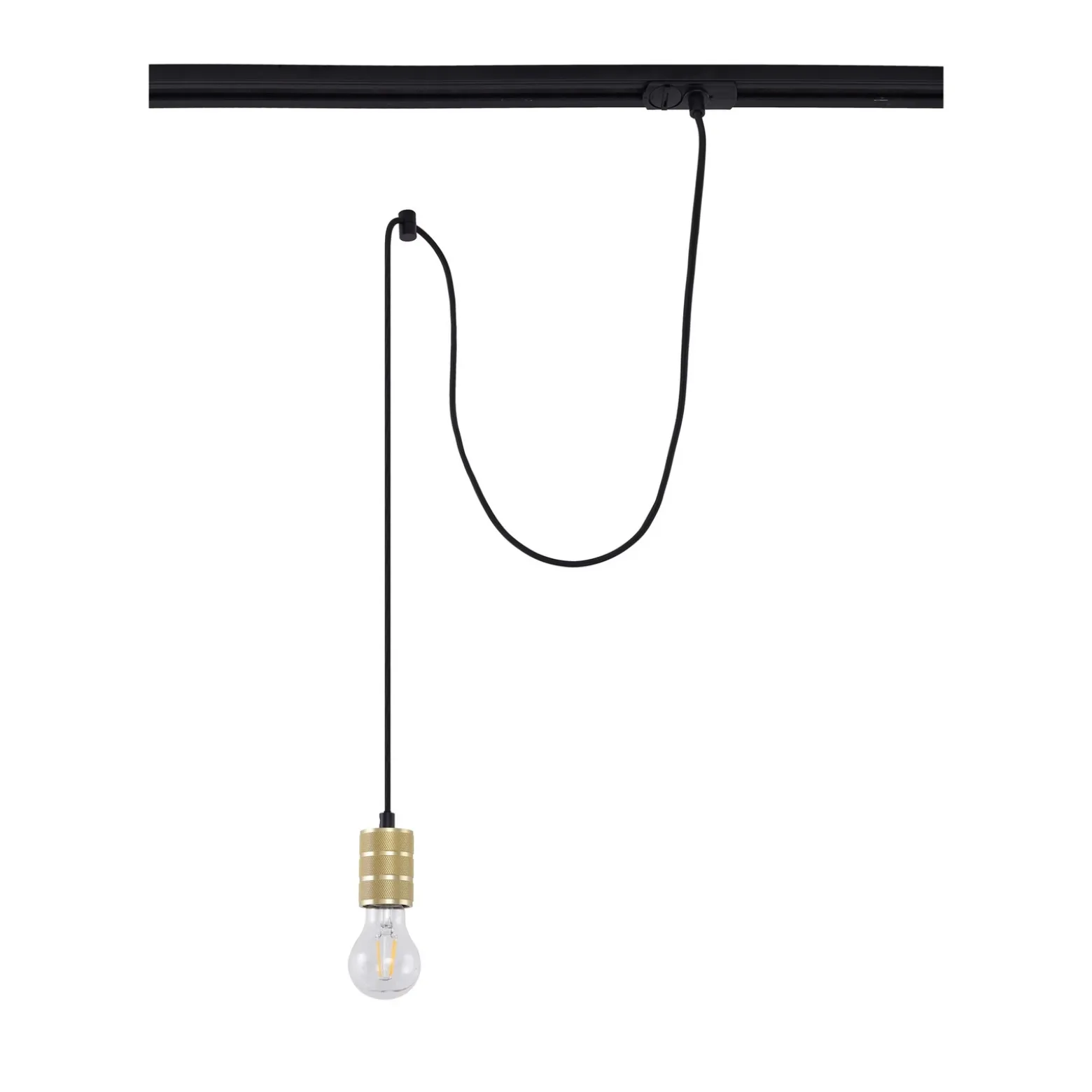 Lámpara colgante Linaro de Lindby, Ø 4,6 cm, dorada, monofásica, E27