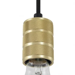 Lámpara colgante Linaro de Lindby, Ø 4,6 cm, dorada, monofásica, E27