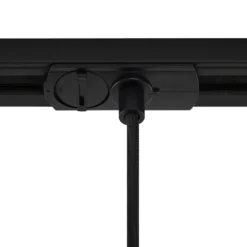 Lámpara colgante Linaro de Lindby, Ø 4,6 cm, negra, monofásica, E27