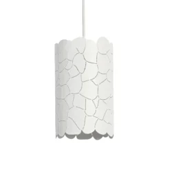 Lámpara colgante Lindby Aralena, blanca, 3 luces, longitud 92 cm