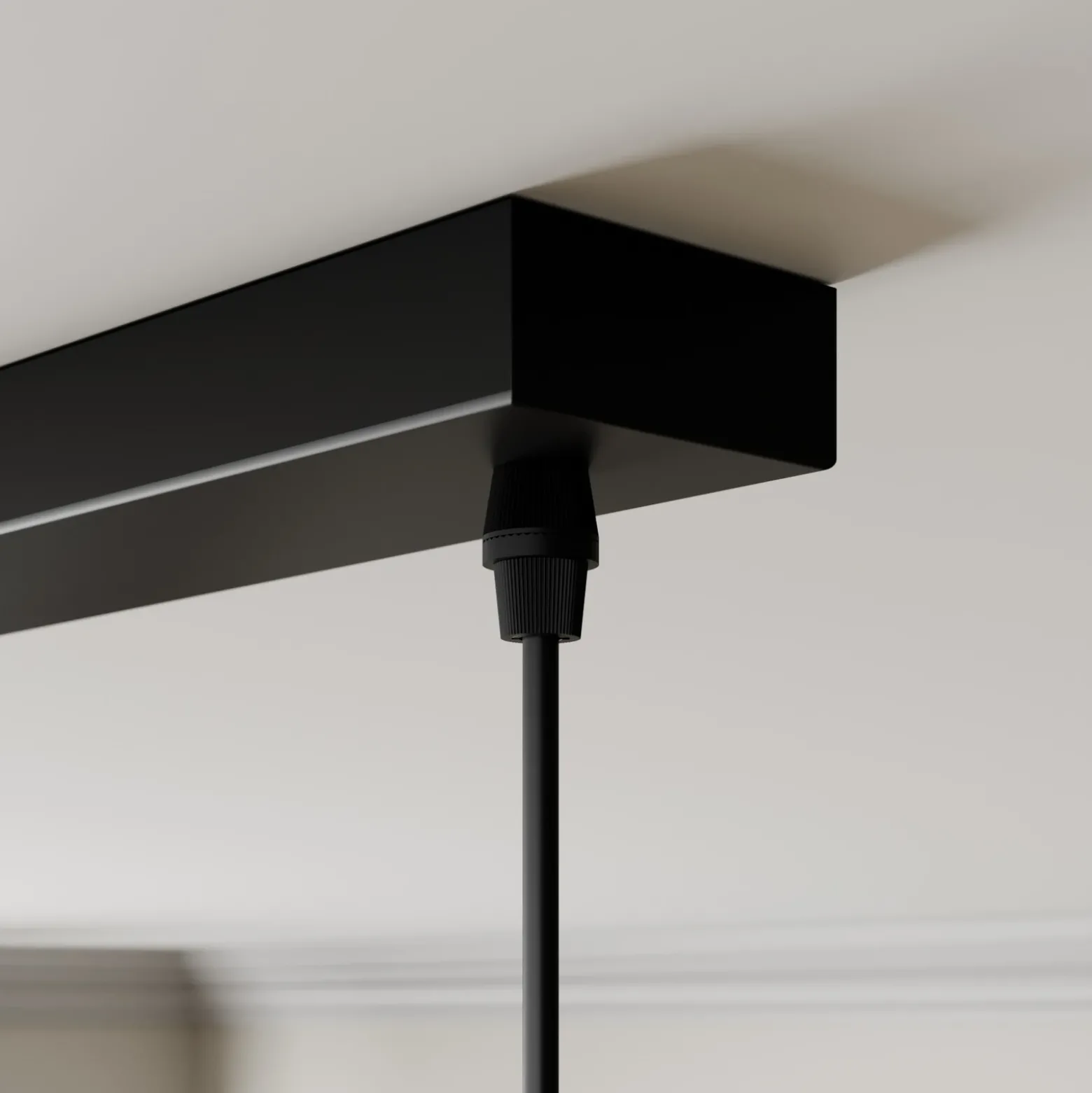 Lámpara colgante Lindby Arina, 100 cm, negra, 5 luces