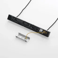 Lámpara colgante Lindby Baliko, negra, 116 cm, 5 luces, GU10