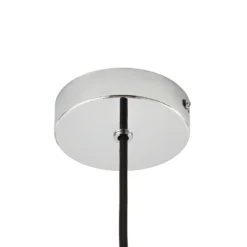 Lámpara colgante Lindby Branford, estilo retro, Ø 35 cm, marrón, metal