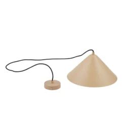 Lámpara colgante Lindby Clarine, beige, Ø 32 cm, metal