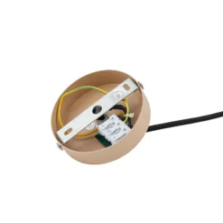 Lámpara colgante Lindby Clarine, beige, Ø 32 cm, metal