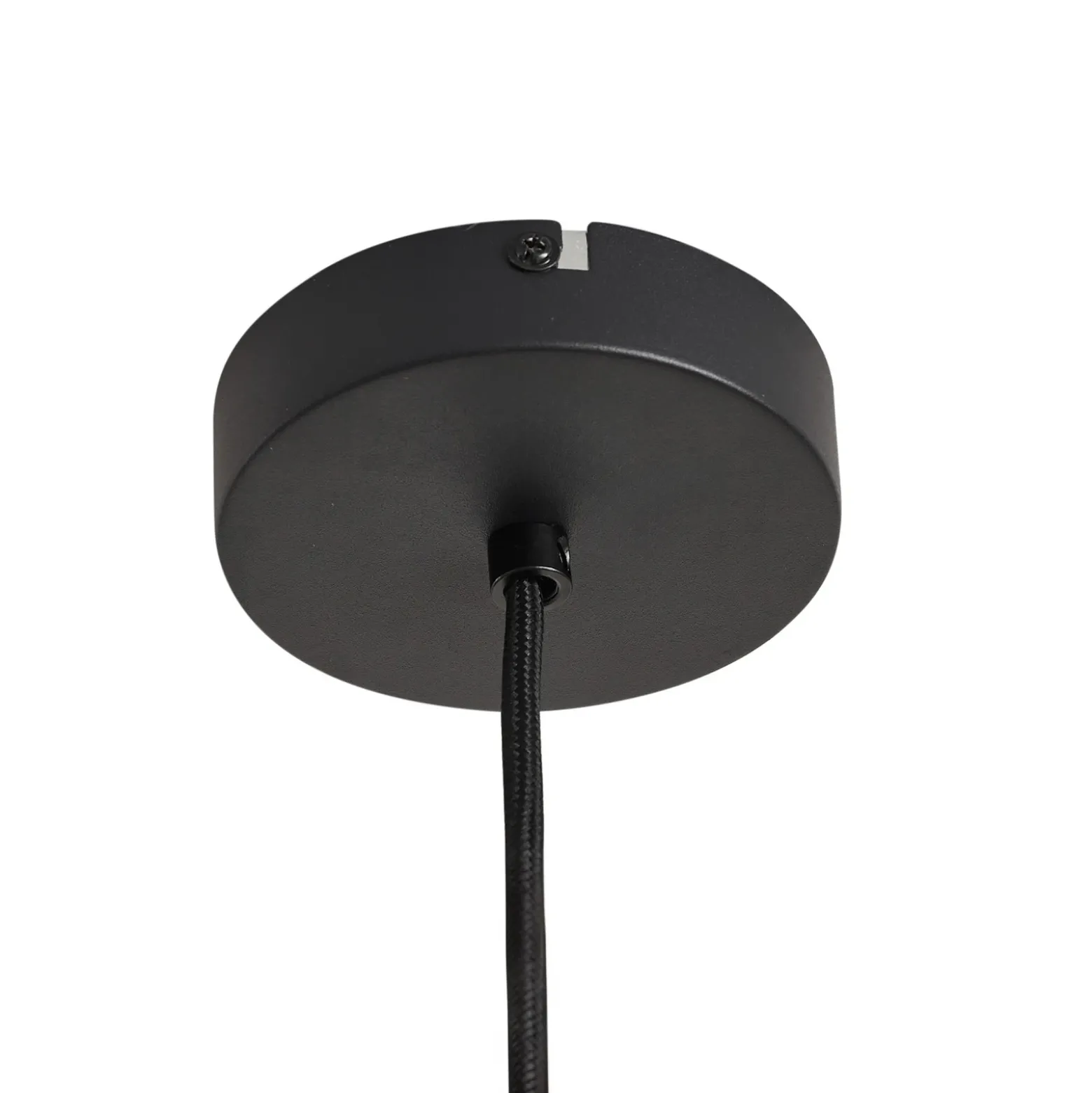 Lámpara colgante Lindby Clarine, nogal, Ø 50 cm, metal