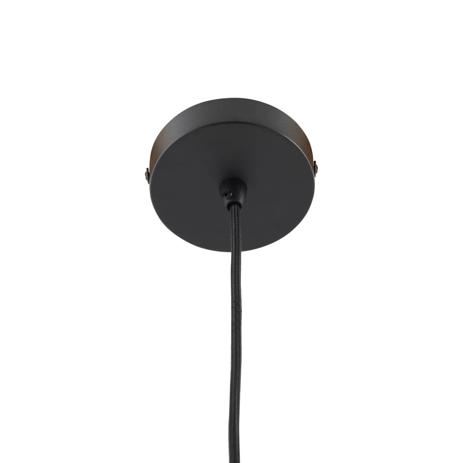 Lámpara colgante Lindby Doroteo, 25 cm, 1 luz, ámbar, cristal