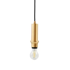 Lámpara colgante Lindby Doroteo, 25 cm, 1 luz, ámbar, cristal