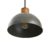 Lámpara colgante Lindby Durbis, 116 cm, 4 luces, gris, madera, E27