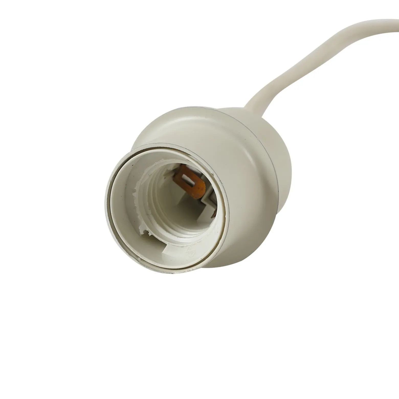 Lámpara colgante Lindby Elover, beige, Ø 45 cm, hierro
