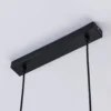 Lámpara colgante Lindby Emily, 72 cm, negra, 3 luces, metal