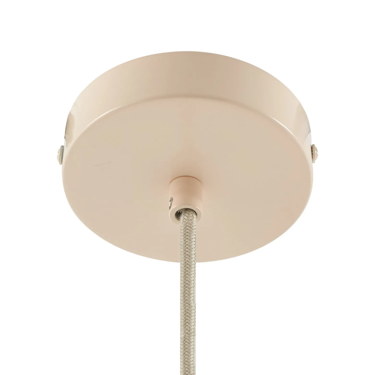 Lámpara colgante Lindby Hattie, portalámpara E27, beige, Ø 5 cm