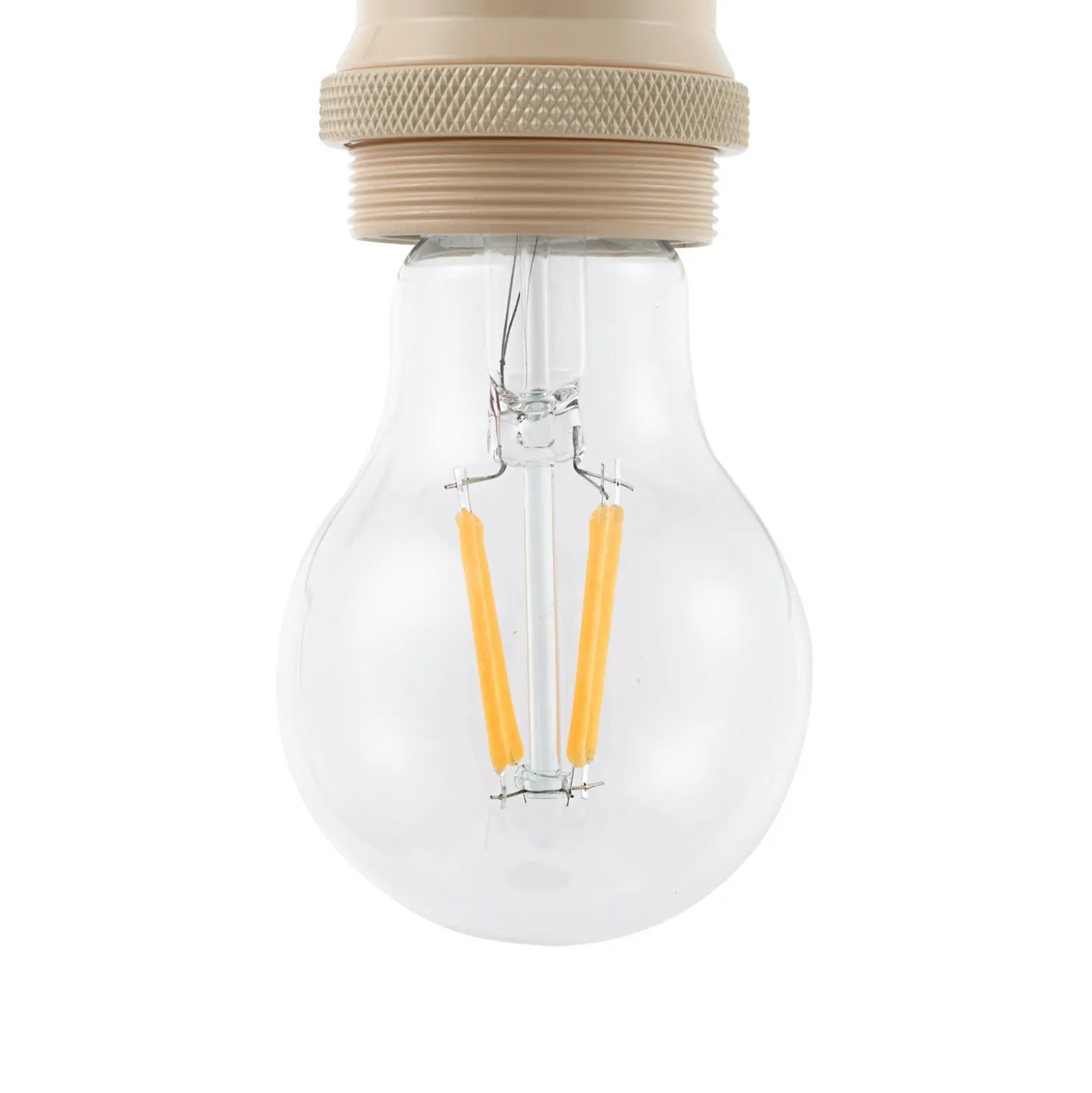 Lámpara colgante Lindby Hattie, portalámpara E27, beige, Ø 5 cm
