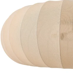 Lámpara colgante Lindby Helin, beige, Ø 70 cm, textil, 3 x E27