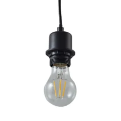Lámpara colgante Lindby Helin, beige, Ø 30 cm, tela