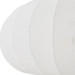 Lámpara colgante Lindby Helin, blanca, Ø 70 cm, textil, 3 x E27