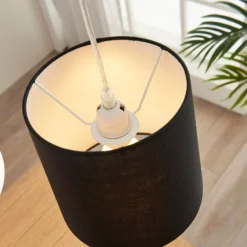 Lámpara colgante Lindby Hermina, multicolor, 5 luces, tejido, E27