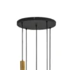 Lámpara colgante Lindby Hildur, 5 luces, gris ahumado, cristal