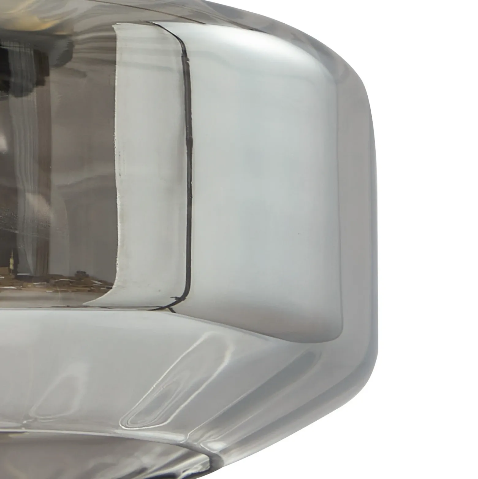 Lámpara colgante Lindby Hildur, 5 luces, gris ahumado, cristal